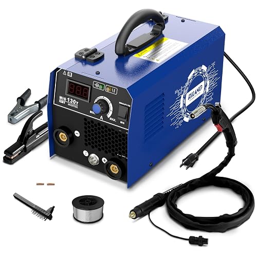 Raed Machine RILAND 130A MIG Welder, 3-in-1 Flux Core Welder, MIG/Lift TIG/Stick ...