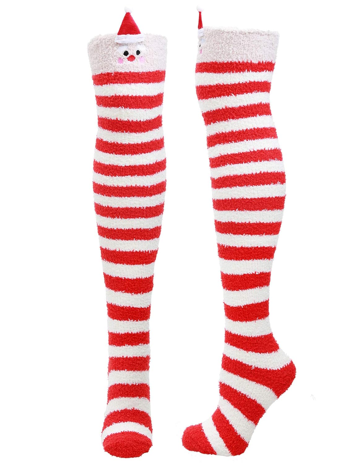 Thigh High Socks Women Fuzzy Stocking Fluffy KneeHigh Soft Long