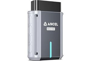 Ancel Echo OBD2 Scanner Bluetooth - All Systems Code Reader, Car Diagnostic Tool for iOS Android, Vehicle Scanner for Oil Light & Brake Reset, Battery Registration - Bidirectional Scan Tool, Live Data