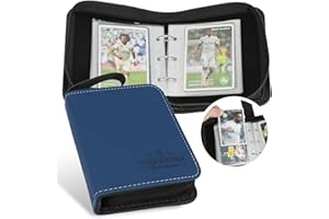Foalgo Trading Card Binder, Card Collection Binder Album Folder with 80 Side Loading Pockets, 1 Pocket Trading Card Album Fol