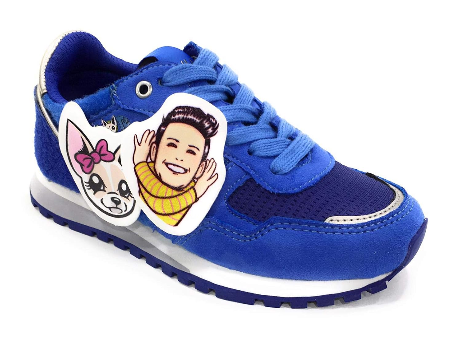 Scarpe per bambine e ragazze Liu-Jo Me Contro Te Sneakers Lacci  Bimbo/Ragazzo in Tessuto e Velcro Adesivi 4XX799TX08100009 urban-earth.co.uk