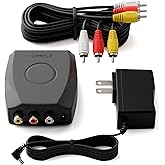 THE CIMPLE CO RF Modulator - RCA Composite to RF Coaxial - Converts Standard Definition Signals to Coax, includes AV Cable