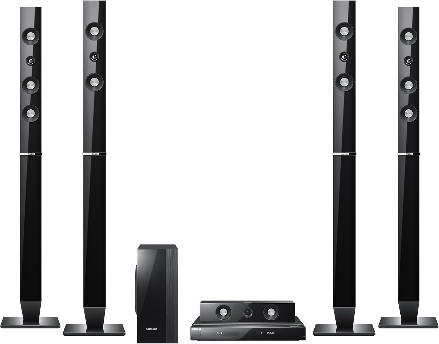 Samsung HTC5550 BluRay Home Cinema System with 4X Tallboy Speakers