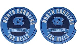 Fan Creations Set of 2 Car Coasters Removable Absorbent Ceramic Stone Coasters - Ideal Gift for Students, Alumni and Everyday Fan - Show Your Big 10 NCAA Team Spirit