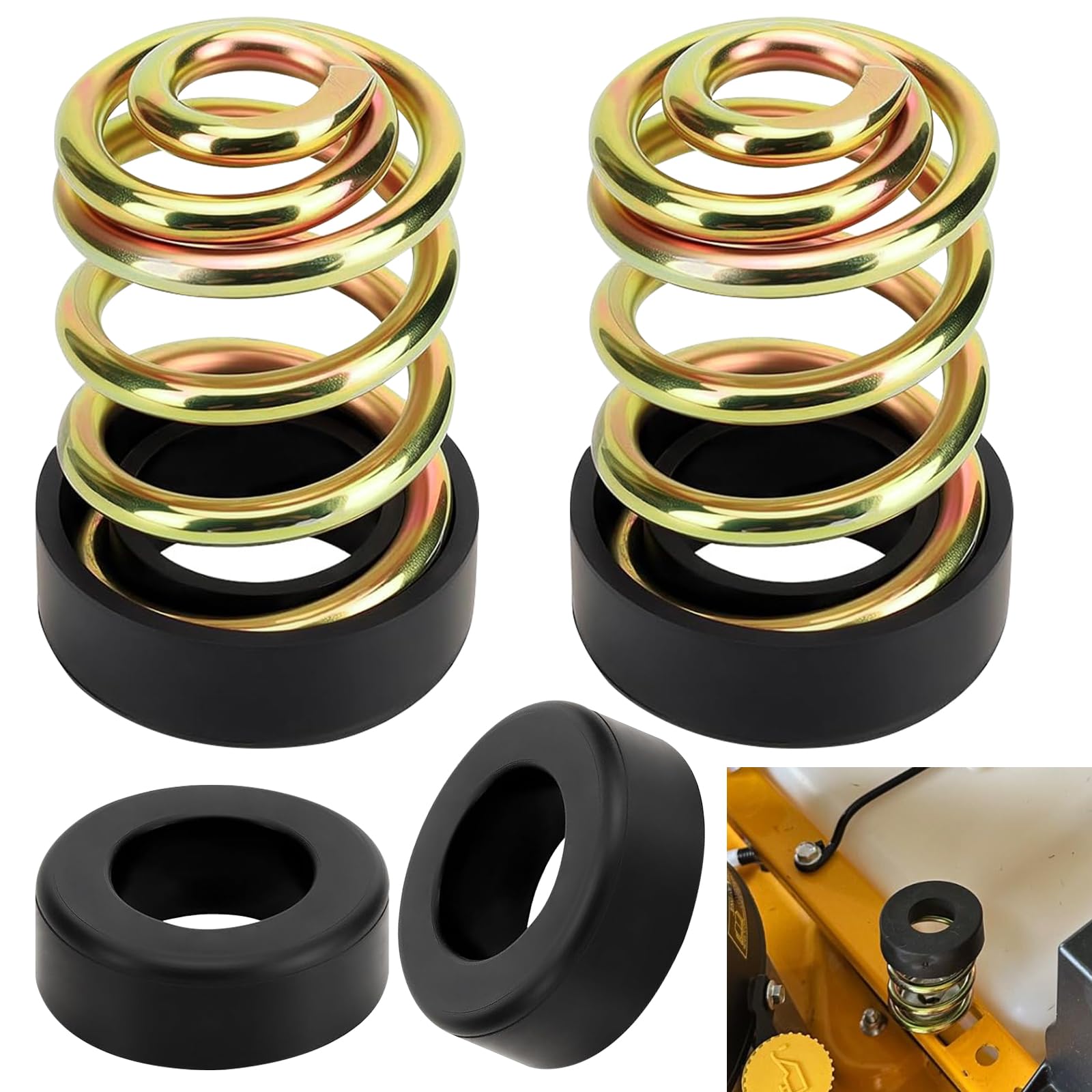 Photo 1 of AMTHKNO 4 Set 422127-4 Mower Cap Seat Spring & 2 Set 283516 Compression Seat Springs Compatible with John D-eere Cub Cadet ZT1 Grass-Hopper Mower