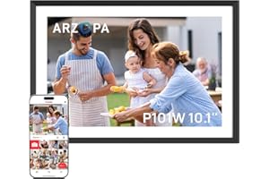 ARZOPA Frameo Digital Picture Frame 10.1 Inch Smart WiFi Digital Photo Frame 32GB with 1280x800 IPS Touch Screen, Auto-Rotate and Slideshow, Easy Setup to Share Photos Or Videos from Anywhere Anytime