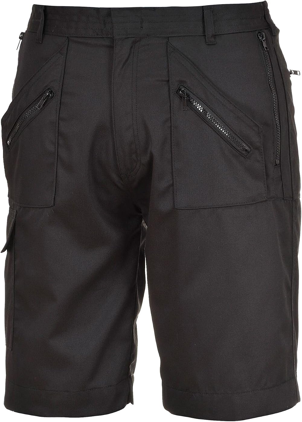 Portwest S889 Elasticated Action Workwear Safety Shorts Black L