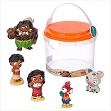 Disney Store Moana 2 Bath Toy Set 5 Pieces with Storage Bucket 6 Months+