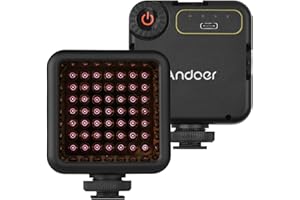 QISUO IR Night ision Light, IR49S Mini IR Night ision Light Infrared Photography Light for ideo Camera Camcorder Built-in Rec
