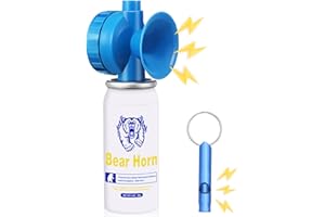 TATHELLO 1.4oz Bear Horn Self Defense,130dB Loud Mini Safety Bear Air Horn,Heard Up to 0.5-Miles Away,Bear Alarm Scare Bears, Ideal for Hiking,Camping and Outdoor Protection