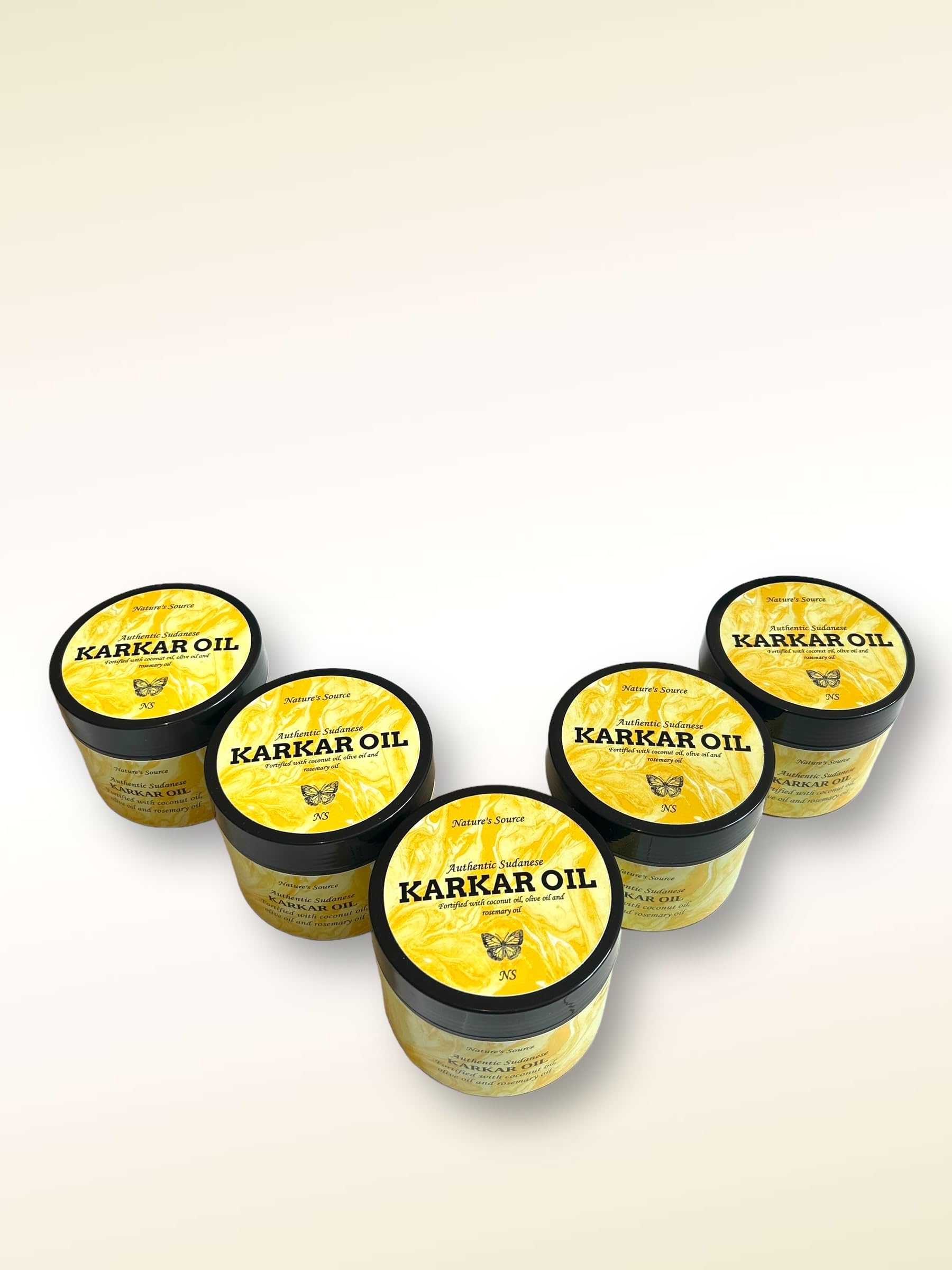 350ML Authentic Sudanese Karkar Hair Cream fortified with Olive Oil, Coconut Oil and Rosemary Oil