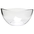 Medium Clear Glass Wavy Serving/Mixing Bowl, 63.5 oz