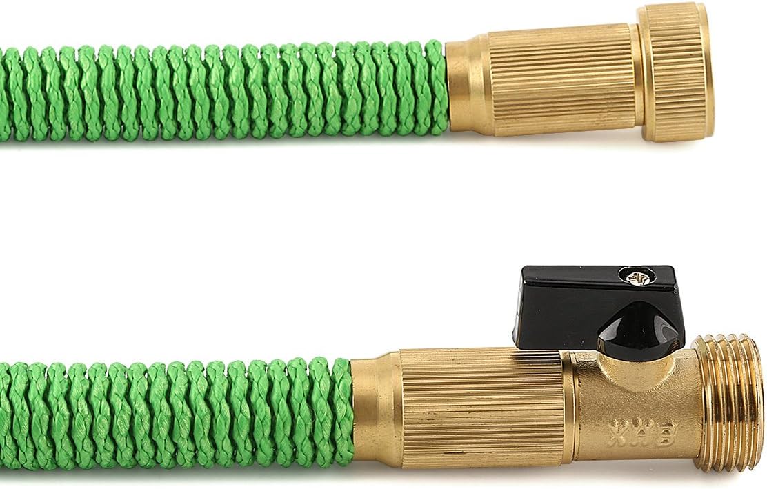 GrowGreen Garden Hose, Expandable Garden Hoses, Water Hose with High Pressure Hose Spray Nozzle, Flexible Garden Hose with All Brass Connectors, Leak Proof, Durable, Heavy Duty Material (50 Feet) : Garden & Outdoor