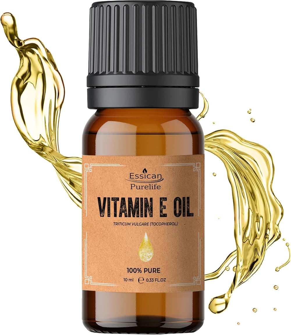 Essican Purelife Pure Vitamin E Oil 10ml - Skin Hair Face Nails Antioxidant Rich