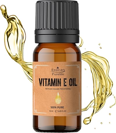 Essican Purelife Pure Vitamin E Oil 10ml - Skin Hair Face Nails Antioxidant Rich