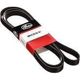 Gates K070873 Micro-V Serpentine Drive Belt | Replaces 7K873 1752182Z10 874K7 5070874 7PVK2220 5070874DR 875K7 7K2217 4070872 4070873 7K873AP 7PK2210 7PK2217 7PK2220.