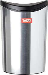 TATAY 6L Bathroom Bin Swing Lid Compact Modern Design 19x19x28 cm view 3