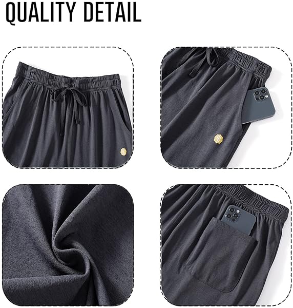 LUCKYCATCUS WOMEN’S BERMUDA SHORTS JERSEY SHORTS WITH POCKETS YOGA WALKING ATHLETIC LONG SHORTS FOR WOMEN KNEE LENGTH (DARK GRAY, XXL)