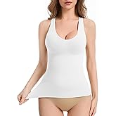 Ysabeloom V Neck Shapewear Tank Tops for Women Tummy Control Compression Camisoles Slimming Body Shaping Tank Tops Cami