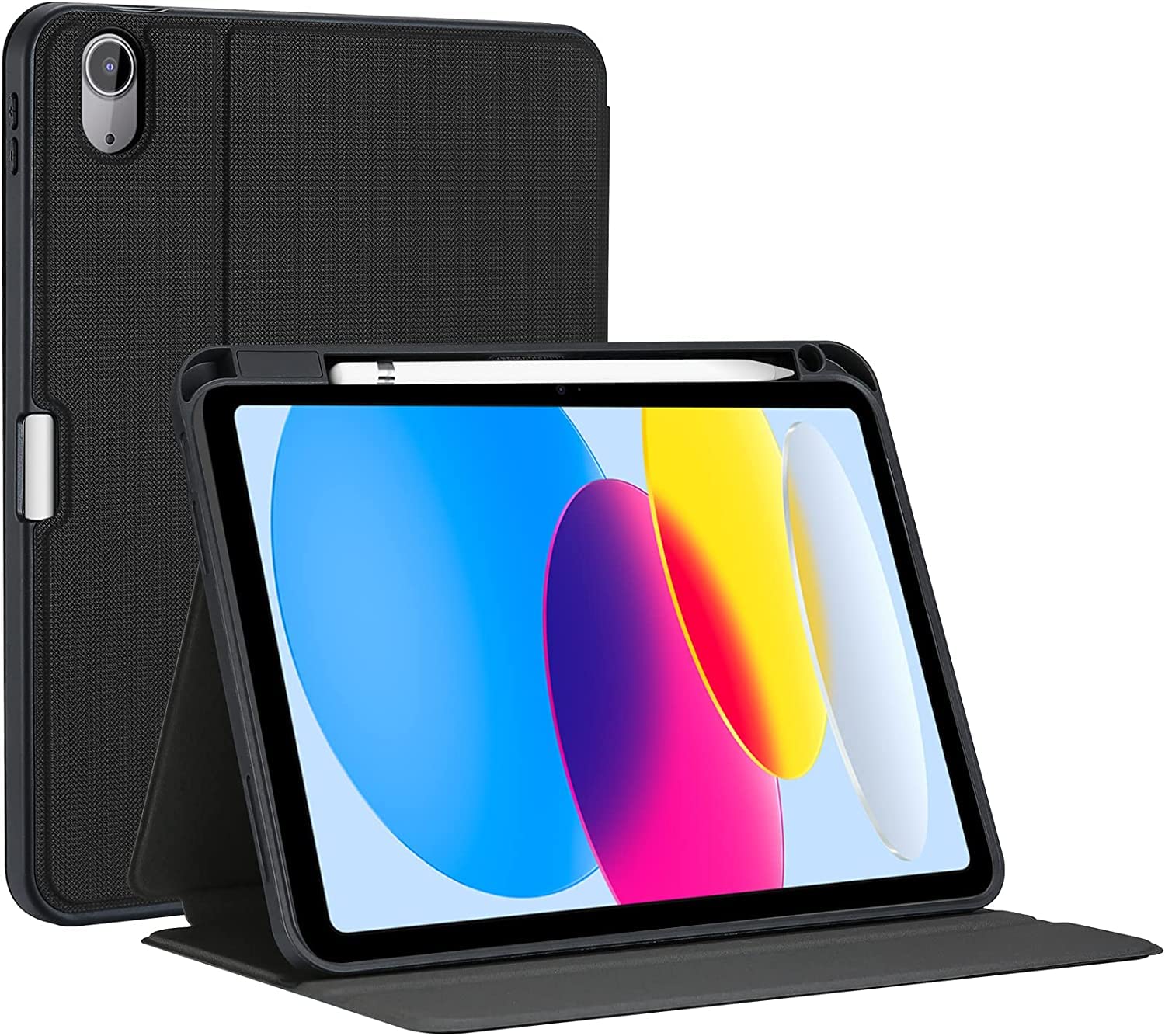 ProCase Smart Case for iPad (A16) 11th Generation 2025/2022 iPad 10th Generation with Pencil Holder, Slim Stand Protective Folio Book Cover for iPad 11