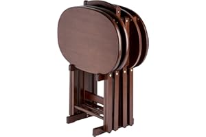 Winsome Wood Nathan 5-PC Snack Table Set Cappuccino