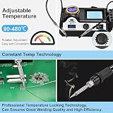 Preciva 927II Soldering Station Kit 60W 2 Helping Hands 5 Tips LCD view 4
