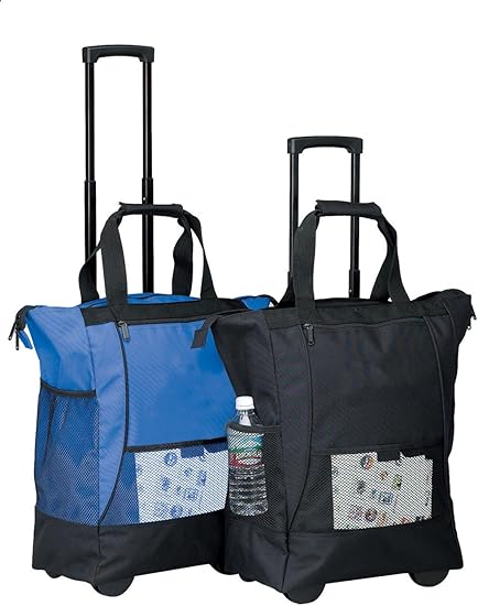 shopping tote bag on wheels