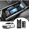 Autorder Center Console Organizer for 2025 Toyota Camry Accessories Armrest Storage Box Secondary Insert Tray with Anti-Slip Mat