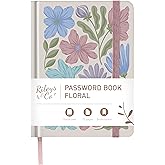Rileys & Co. Password Book with Alphabetical Tabs, Password Keeper, Password Books for Seniors, Password Notebook for Interne