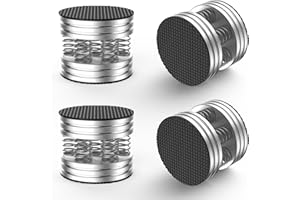 Tertullus Speaker Spikes HiFi Spring Isolation Feet Pad, 4PCS Aluminum Non-Slip Shockproof Stand Feet for Audio,Speakers, Subwoofers, Turntable DAC etc(Silver)