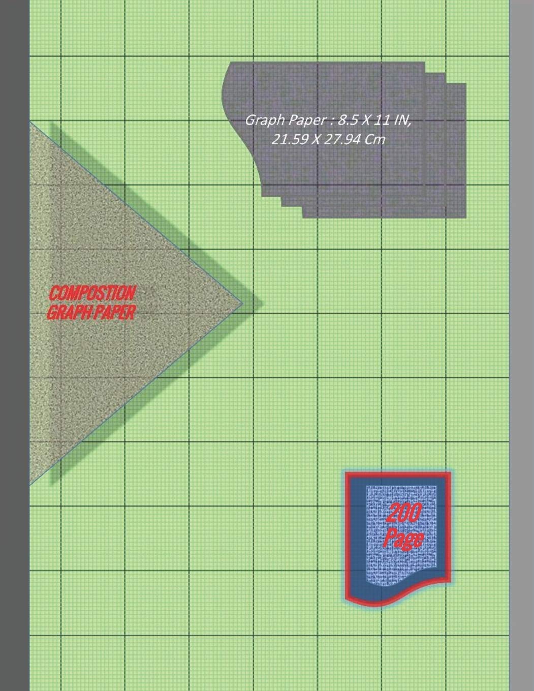 graph paper notebook 8 5 x 11 in 21 59 x 27 94 cm 200 page 1 16 inch thin 0 5pt 1 inch thick 1pt light gray grid lines perfect binding paper grid paper