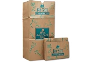 GENERAL SUPPLY Lawn and Leaf Bags, 30 gal, 16" x 35", Kraft, PK50