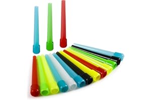 REANICE 100 Pcs Hookah Tips Disposable Plastic Mouth Tips Individually Wrapped Hookah Hose Mouth Accessories, Clean, Colorful