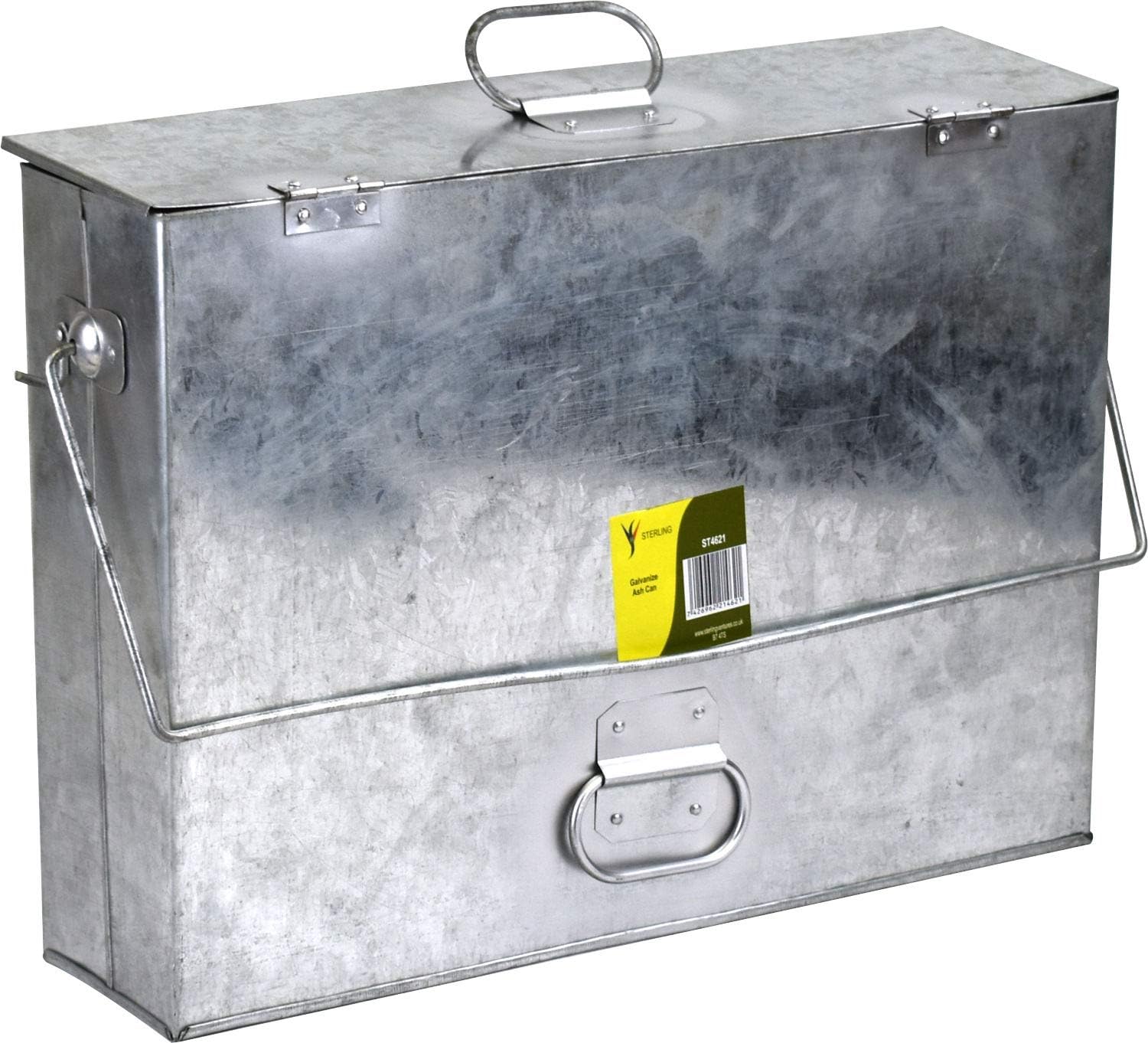 15L Galvanised Steel Fireplace Hot Ash Storage Box Container Can Amazon.co.uk DIY & Tools