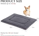 BVAGSS Reversible Memory Foam Dog Bed Mat 76x50x4 cm Light Grey view 6