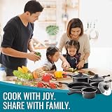 Pendeford Value Plus Cookware Set Non-Stick Carbon Steel Pans Lids view 4