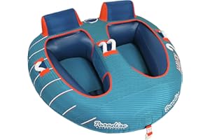 NOREAST OUTDOORS Paradise Water Sports - Haven Water Towable Tube for Boating - 1-2 Riders