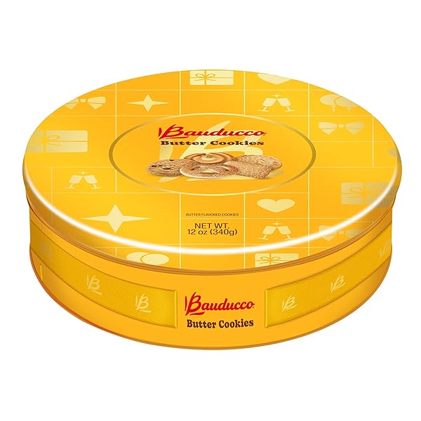 BAUDUCCO ASSORTED BUTTER COOKIES TIN, 12 OZ (PACK...