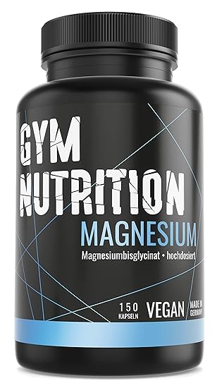 GYM-NUTRITION® — Magnesium – Magnesium-Tabletten – Magnesium-Bisglycinat – reines Magnesium ohne Zusätze — vegan, hochdosiert