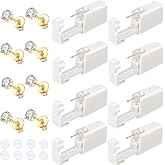 Ear Piercing Kit Disposable Self Piercing Gun with Stud Home Use - 8 Pieces | Individually Packed, Small CZ Studs, Easy and Quick, Home Use, Suitable for Women, Men