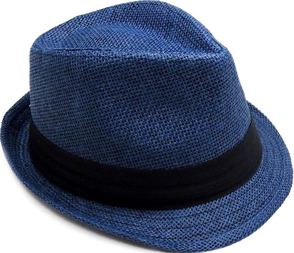 blue fedora hat mens