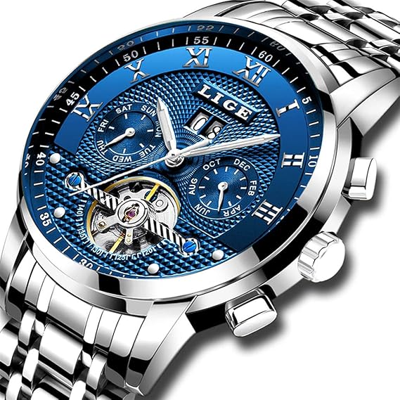 lige automatic mechanical watch