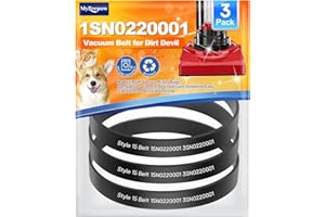 MyKEEPOW Style 15 Replacement Belts for DirtDevil Style 15 Dynamite and Power Express Upright Vacuum Cleaner, Replace Parts 1SN0220001 & 3SN0220001, 3 Pack