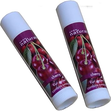 Avon cherry lip balm set of 2