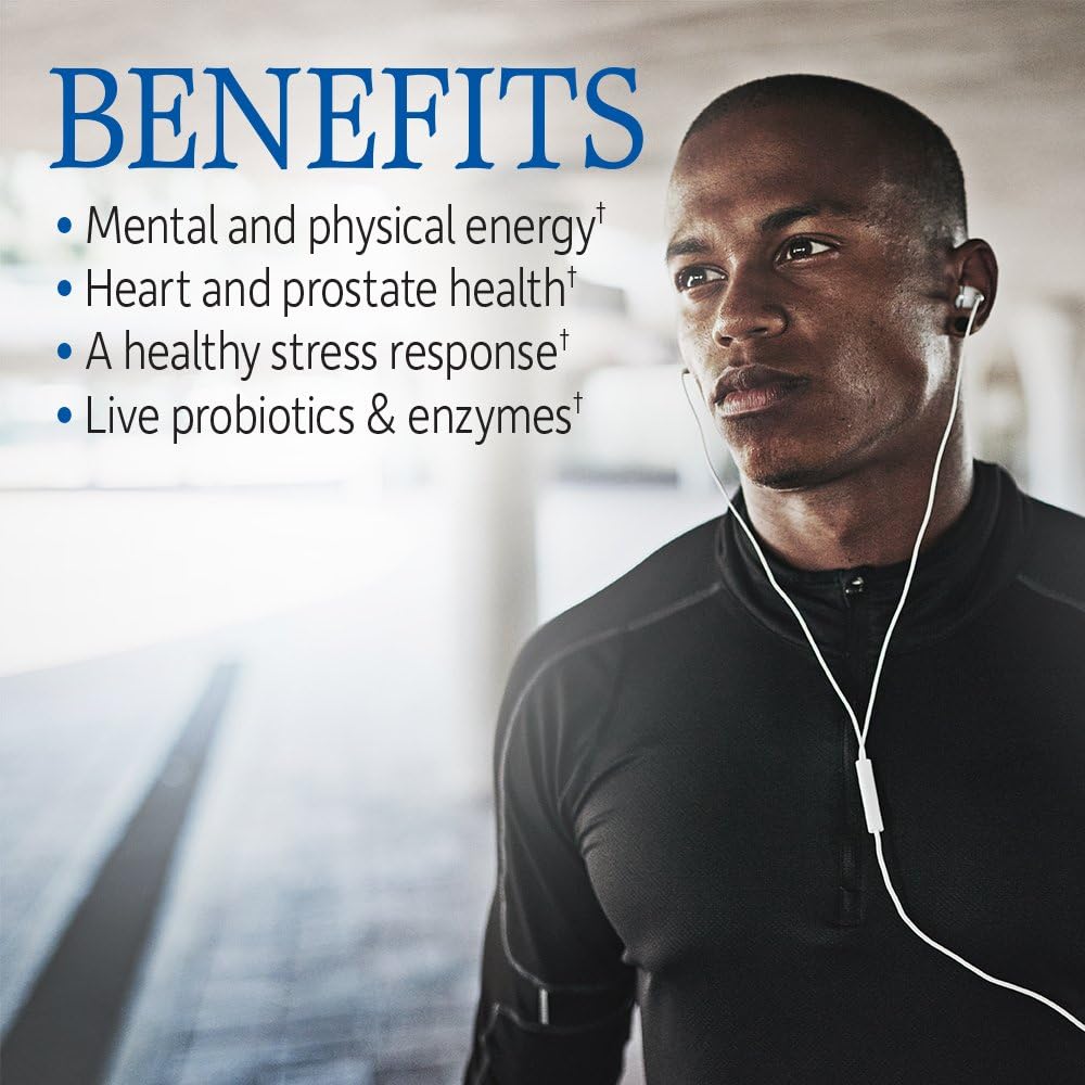 Garden of Life Vitamin Code Whole Food Multivitamin for Men - 240 Capsules, Vitamins for Men, Fruit Veggie Blend and Probiotics for Energy, Heart, Prostate Health, Vegetarian Mens Multivitamins: Health & Personal Care