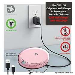 Deluxe Products CD Player Portable with 60 Second