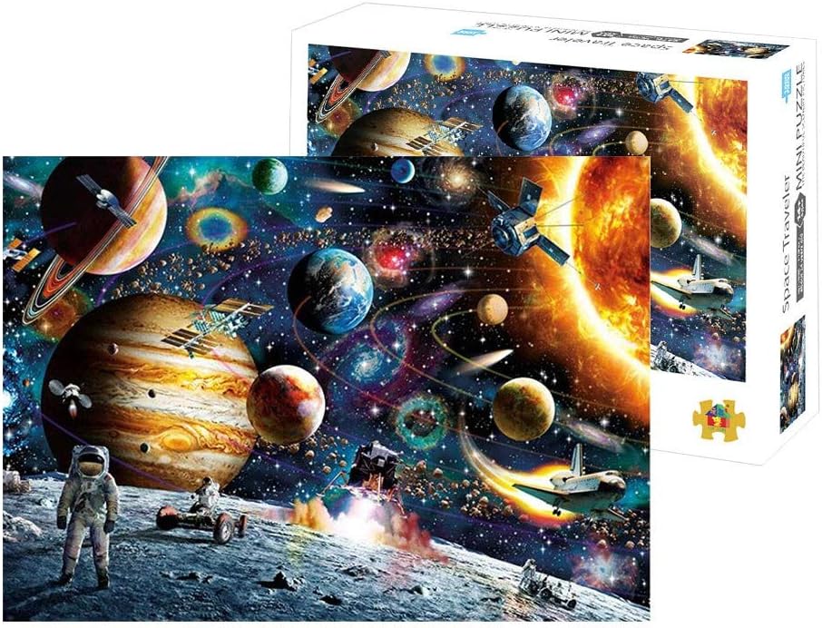 Opinionated Classic Jigsaw Puzzle 1000 Pieces Jigsaw Puzzles for Adults - Space Traveler Micro Jigsaw Puzzles