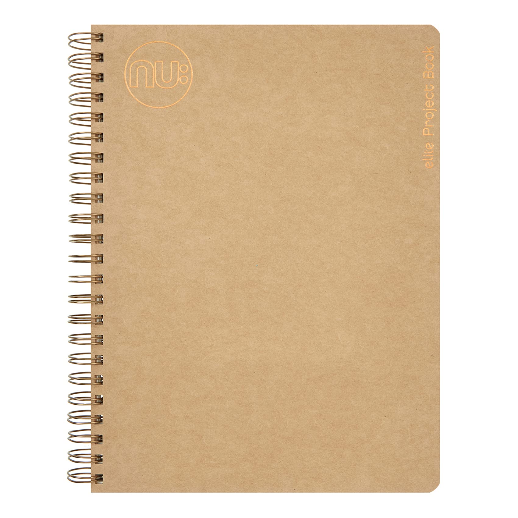 Nu Notebooks - Kraft Range - Manilla Wire Bound A4 Project Book - Stationery Notebooks - Professional Notepad,Brown - 160 Pages