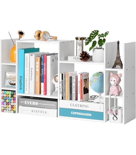 Felmis Desktop Organizers Shelves For Office Desk, Small Bookshelf - View #10