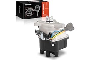A-Premium Ignition Distributor Compatible with Honda CR-V CRV 1997-1998 L4 2.0L, Black Cap and Rotor Kit